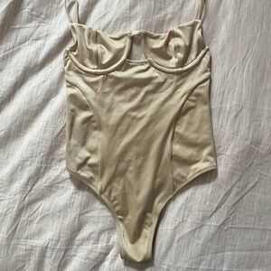 Lahana champagne/gold shimmer one piece